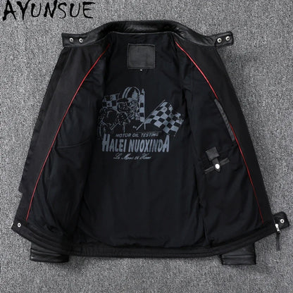 GENTELUXIO™ Apex Rider Men’s Slim-Fit Leather Motorcycle Jacket