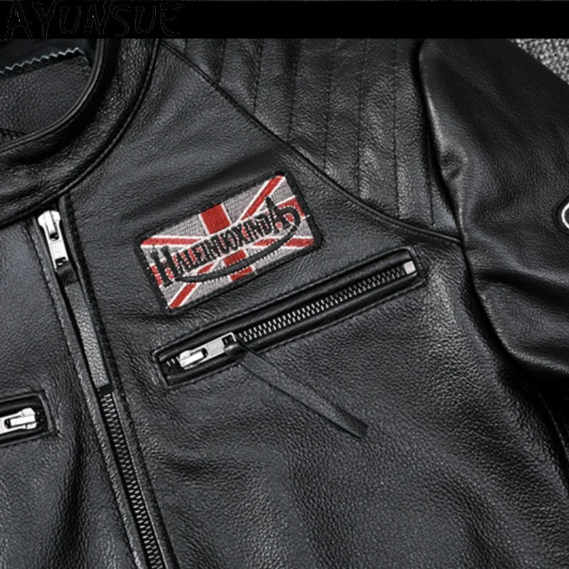 GENTELUXIO™ Apex Rider Men’s Slim-Fit Leather Motorcycle Jacket