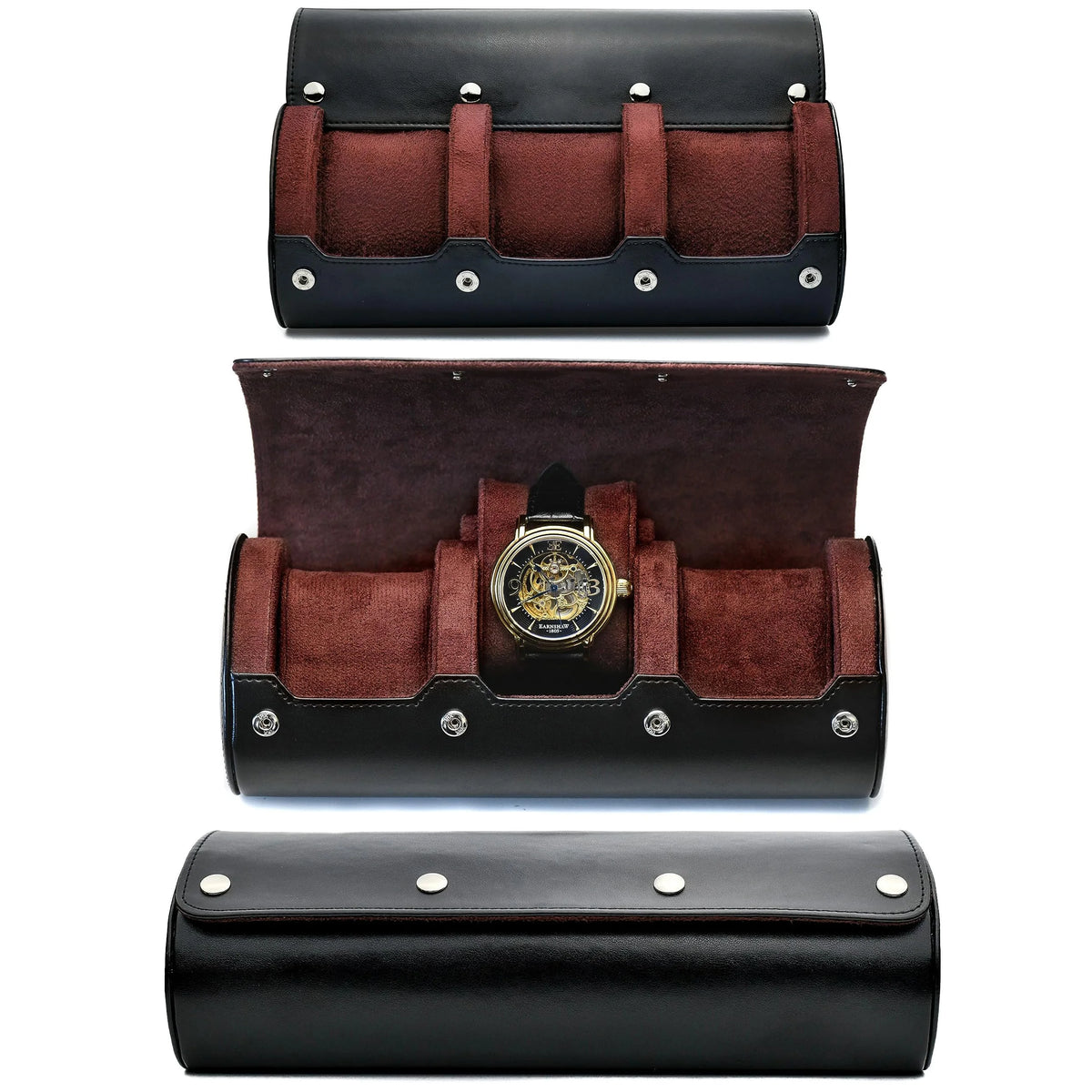 GENTELUXIO™ VoyageSix 6-Slot Watch Travel Case