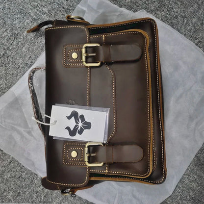 GENTELUXIO™ Executive Heritage Briefcase – Premium Genuine Leather Business Bag