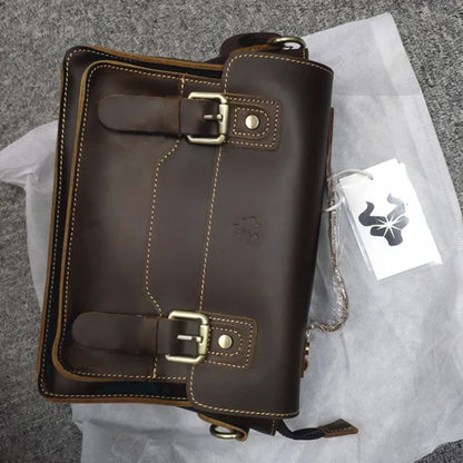 GENTELUXIO™ Executive Heritage Briefcase – Premium Genuine Leather Business Bag
