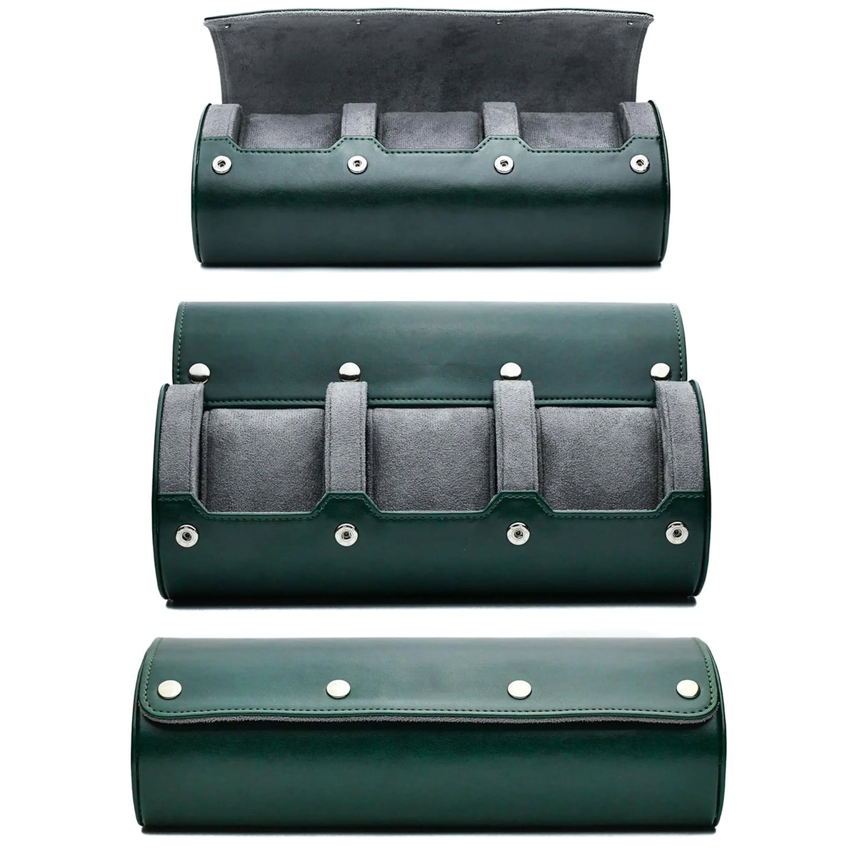 GENTELUXIO™ VoyageSix 6-Slot Watch Travel Case